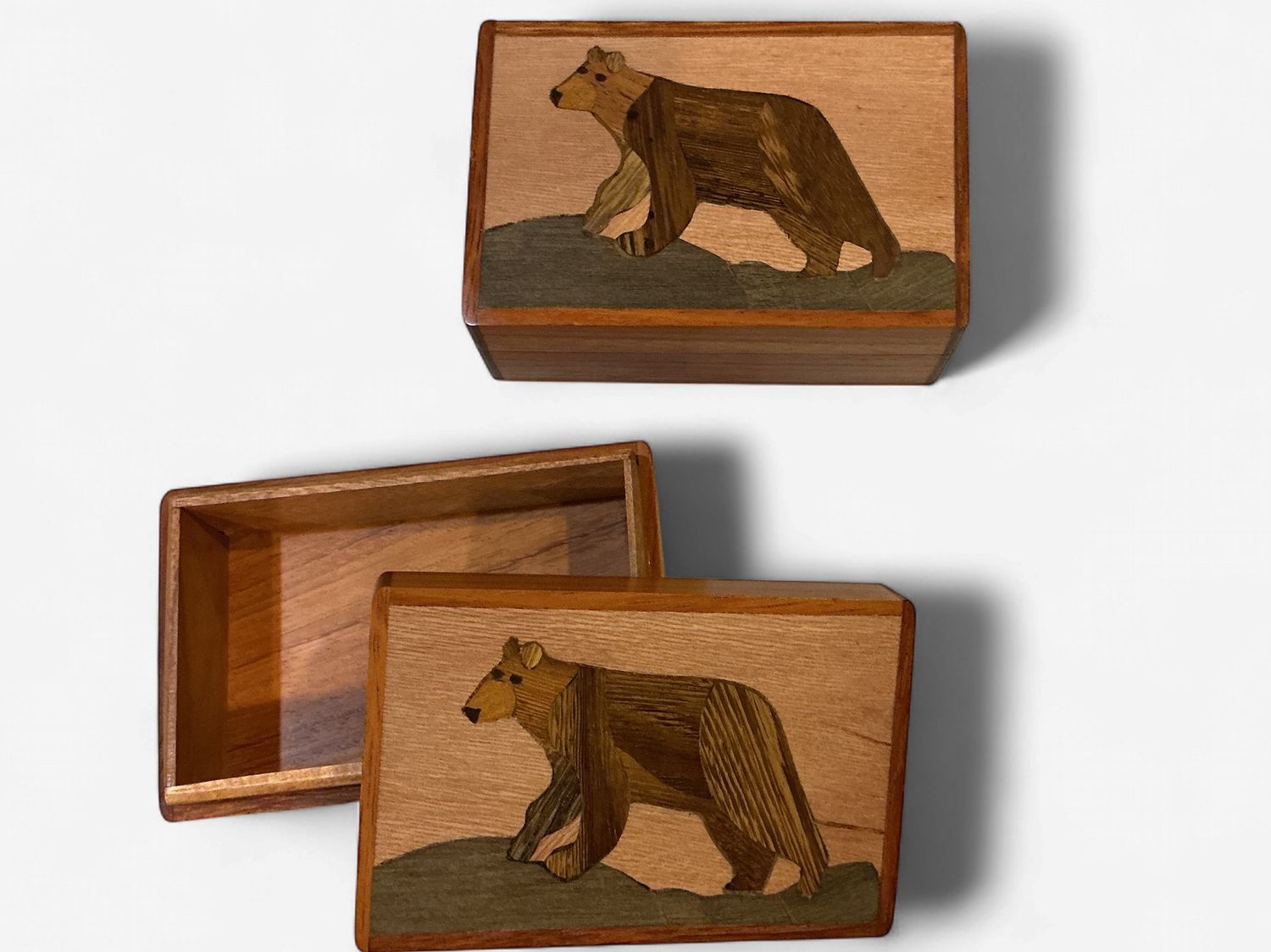 Wooden Box Black Bear