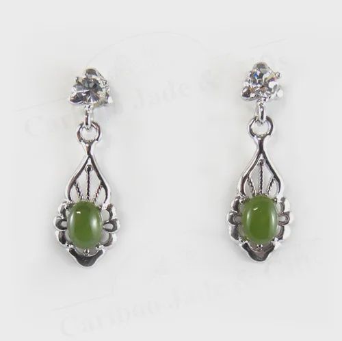 Jade Earrings Vintage Allure