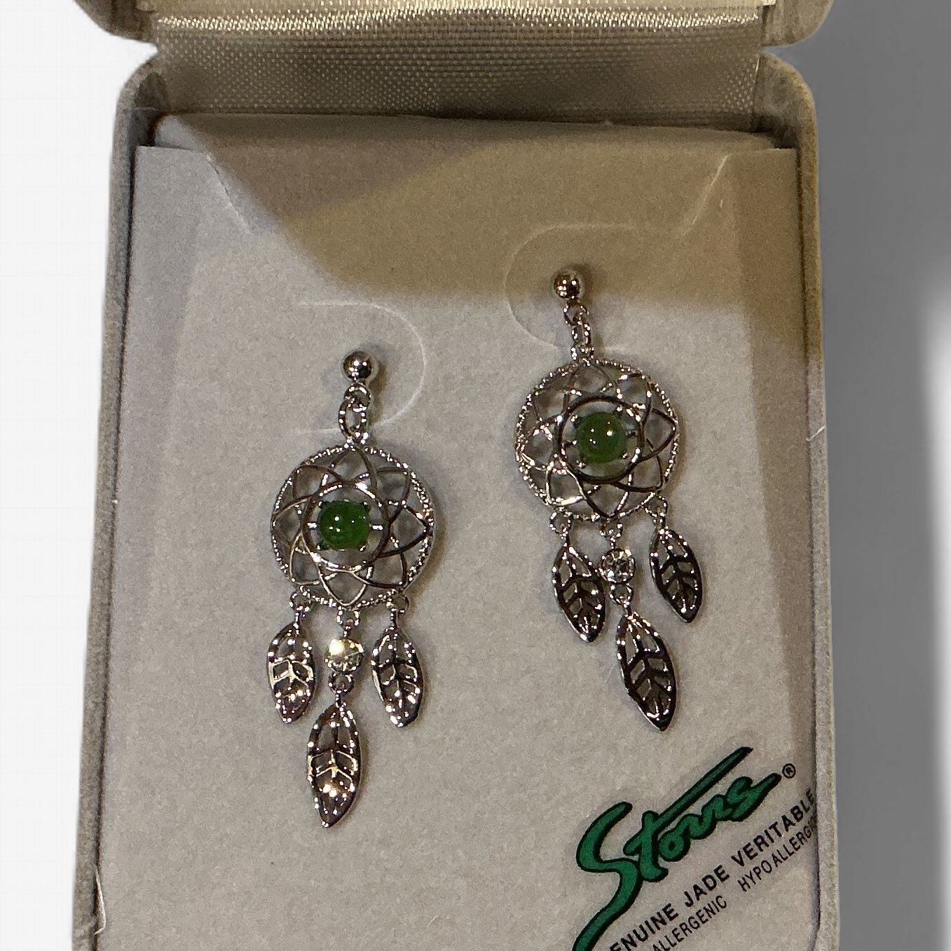Jade Earrings Dreamcatcher