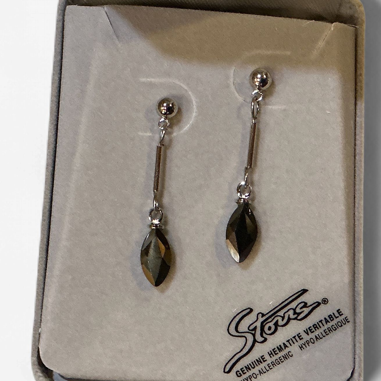 Hematite Earrings Whisper