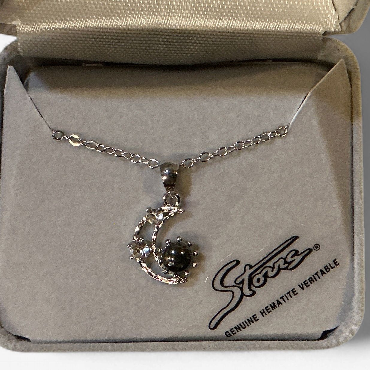 Hematite Necklace Enchanting Moon