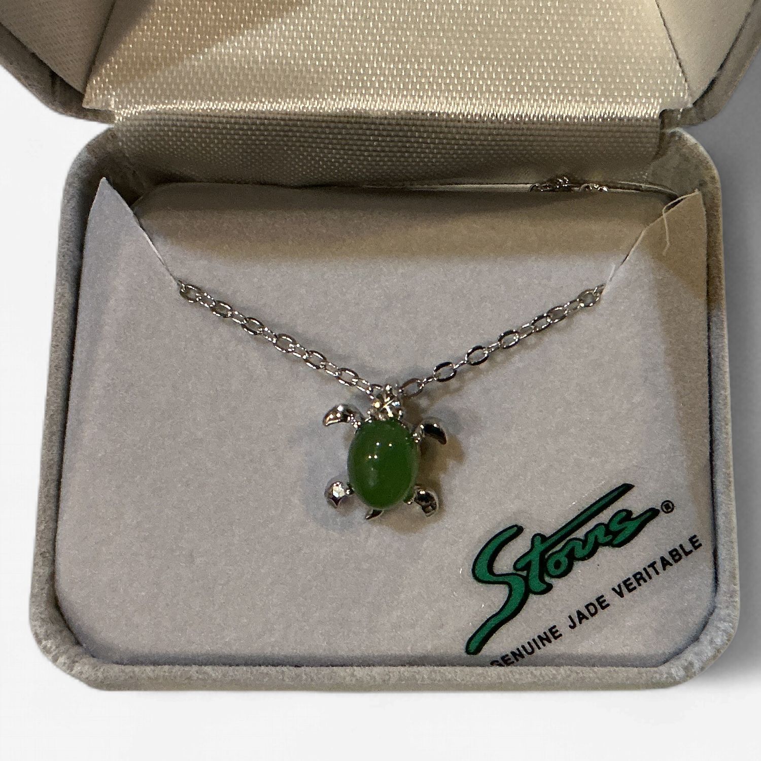 Jade Necklace Tiny Turtle