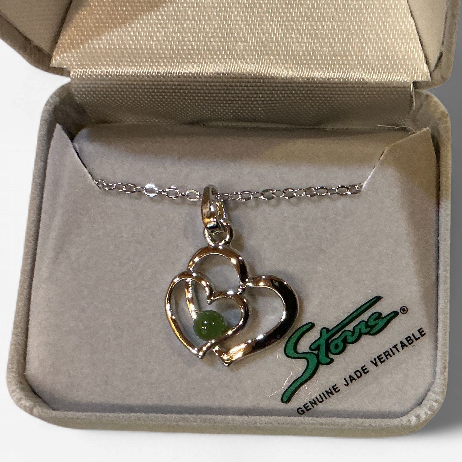 Jade Necklace Hearts Companion