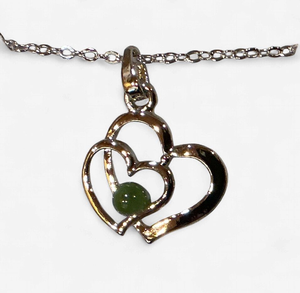Jade Necklace Hearts Companion