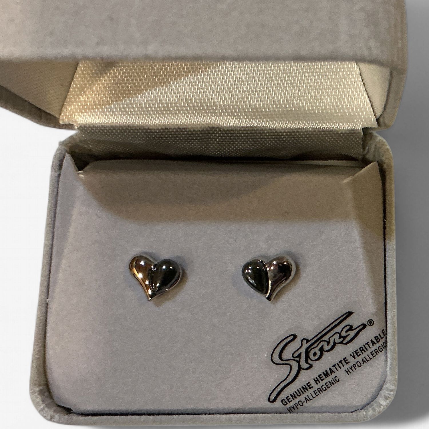 Hematite Earrings Heart’s Desire