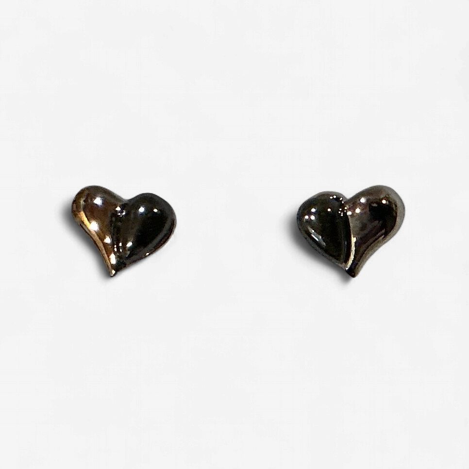 Hematite Earrings Heart’s Desire