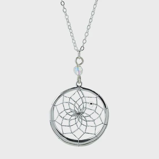 Sterling Silver Baby Dreamcatcher Necklace