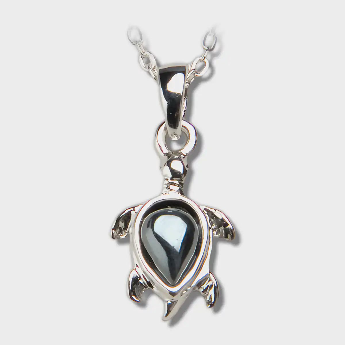 Hematite Necklace Turtle