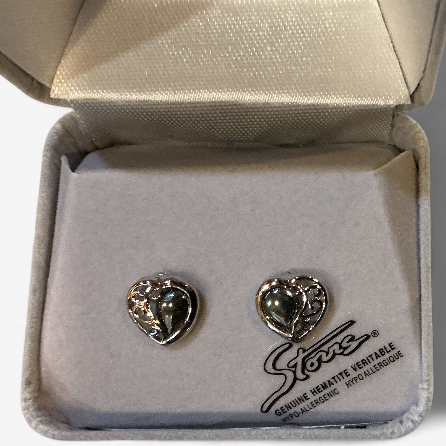 Hematite Earrings Romance