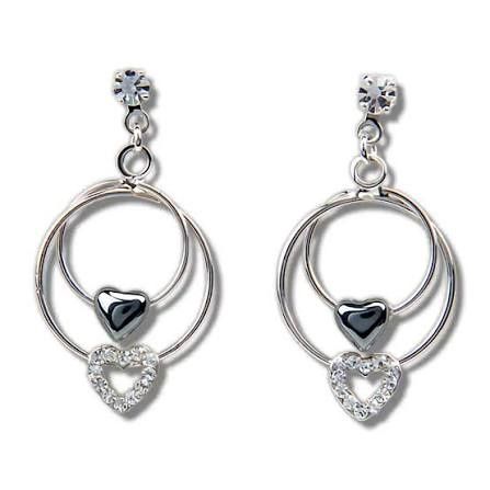 Hematite Earrings True Love