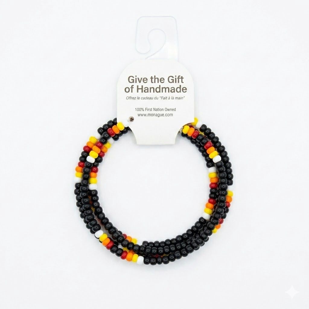 Assorted Beaded Bracelet, Design: Black