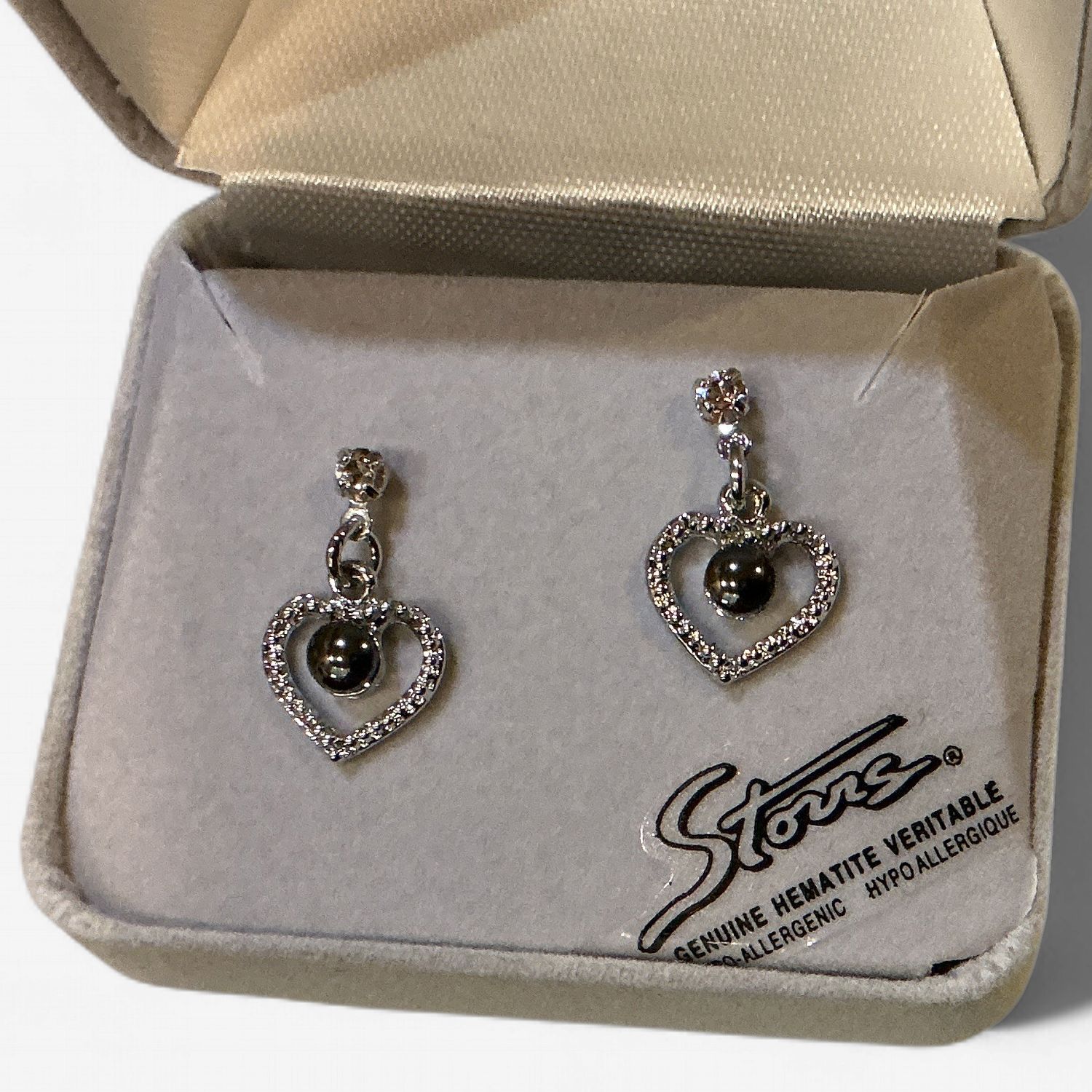 Hematite Earrings Affection