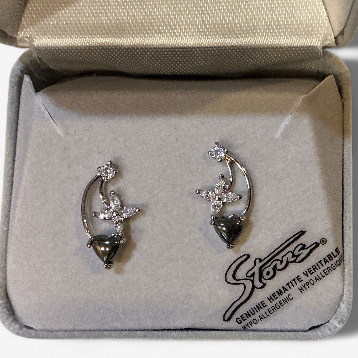 Hematite Earrings Fall in Love