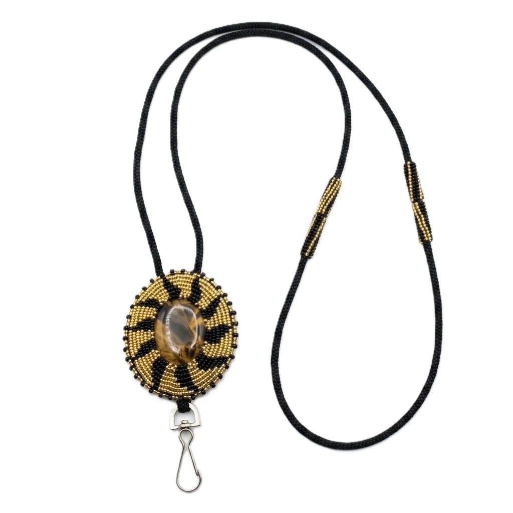 Beaded Badge Necklace