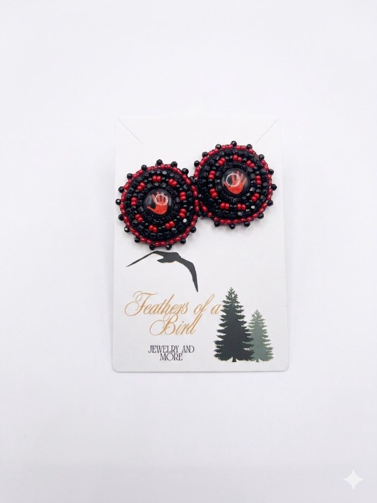 MMIW Hand Beaded Earring