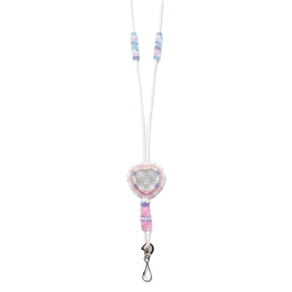 Heart Beaded Badge Necklace