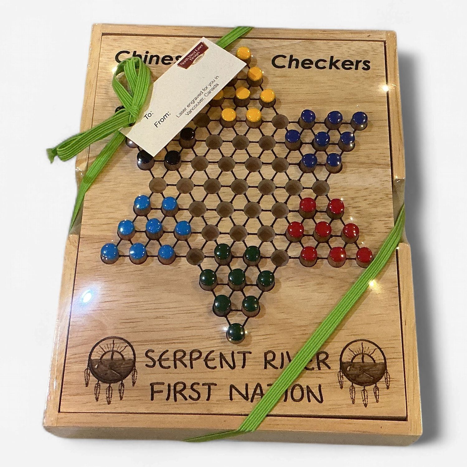 Wooden Chinese Checkers Game
