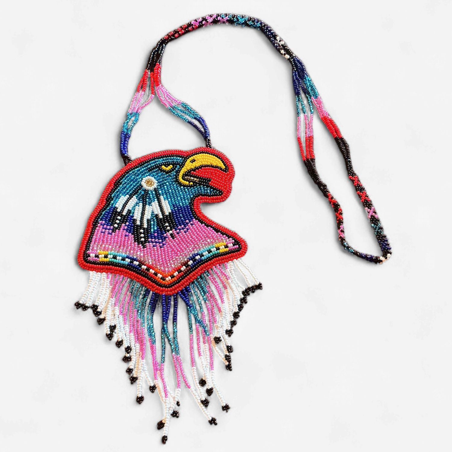 Large Medallion Necklace, Design: Eagle Head