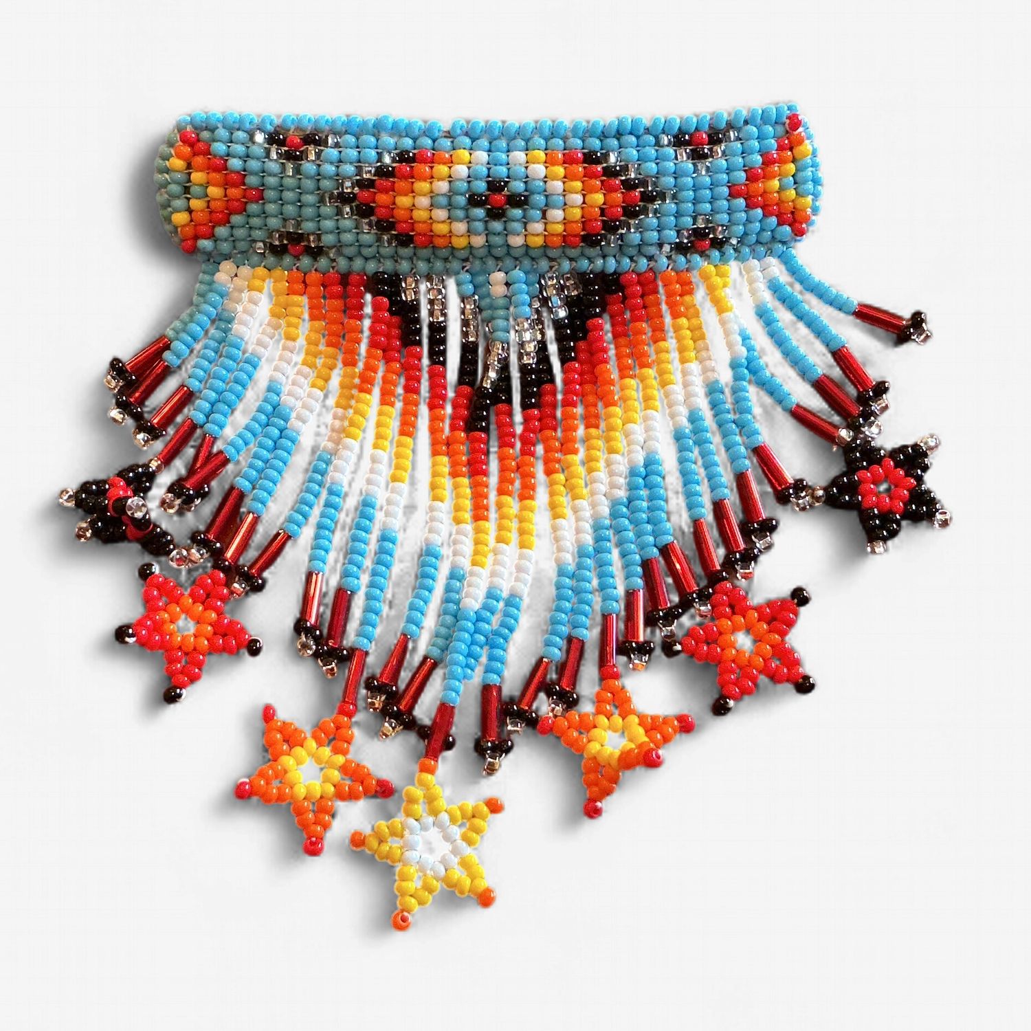 Beaded Star Fringe Barrette