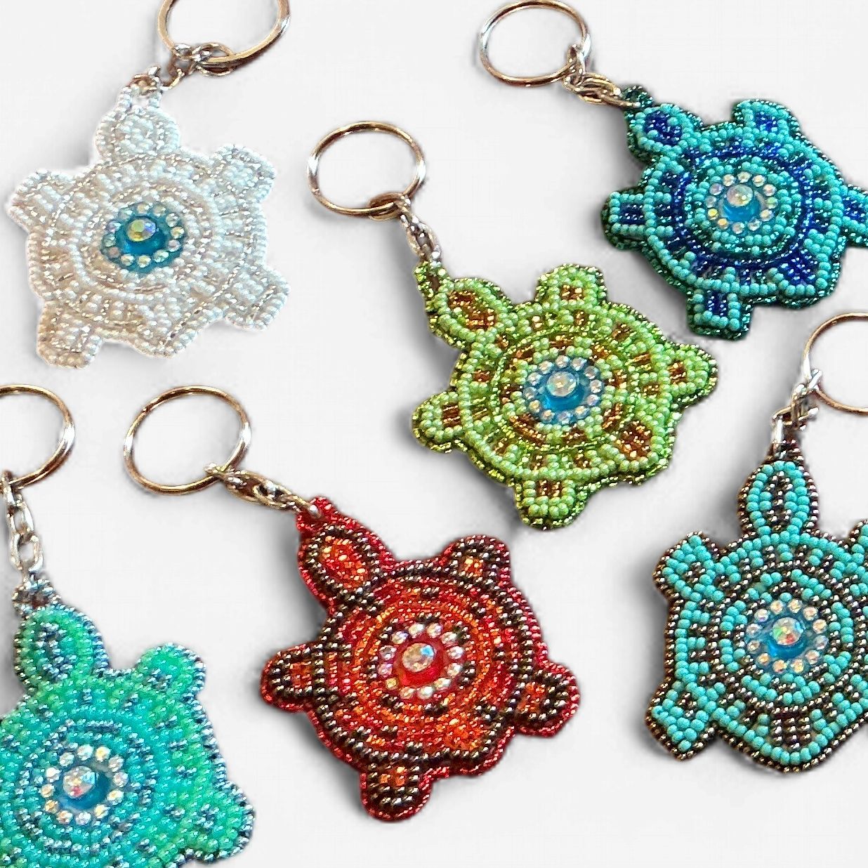 Turtle Medallion Keychain