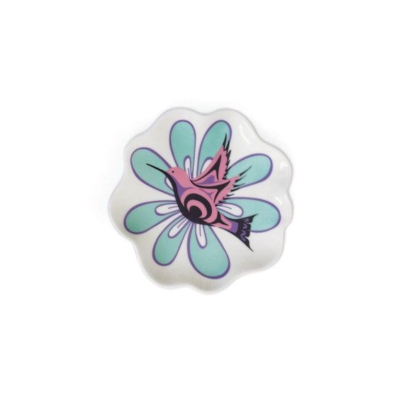 Assorted Art Ceramic Trinket Dish, Design: Hummingbird- Nicole La Rock