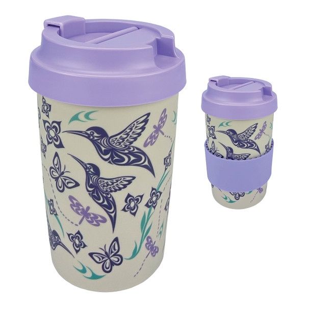 Assorted Eco Travel Mugs, Design: Hummingbird- Simone Diamond