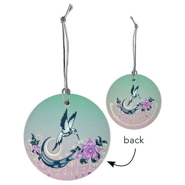 Assorted Ceramic Ornament, Design: Hummingbird- Deanna Samuel