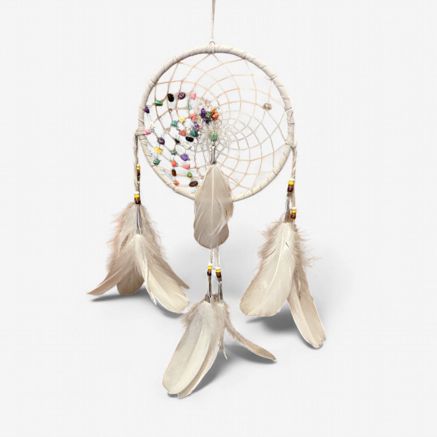 7" Dreamcatcher with Rainbow Stones