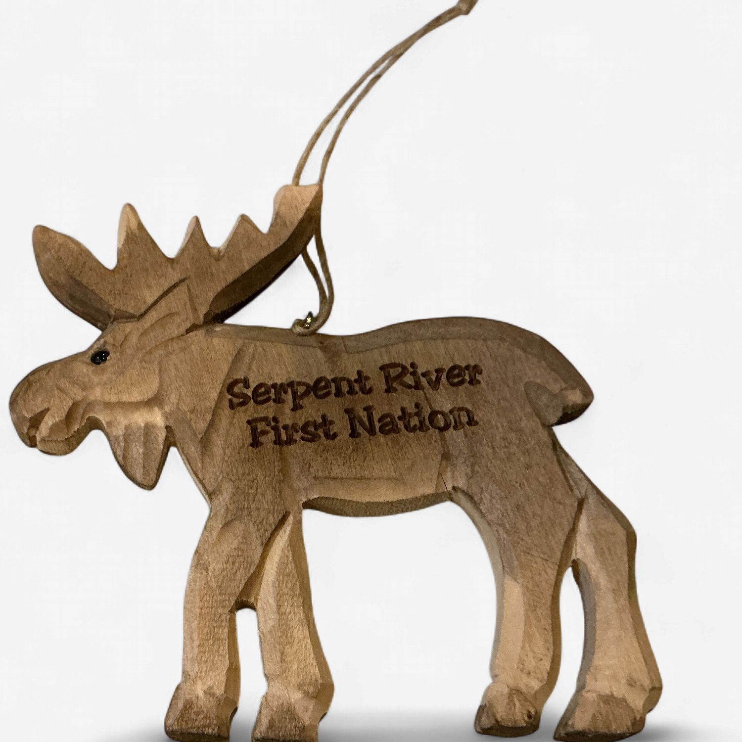 Assorted Wooden Carved Animal Ornament, Design: Moose