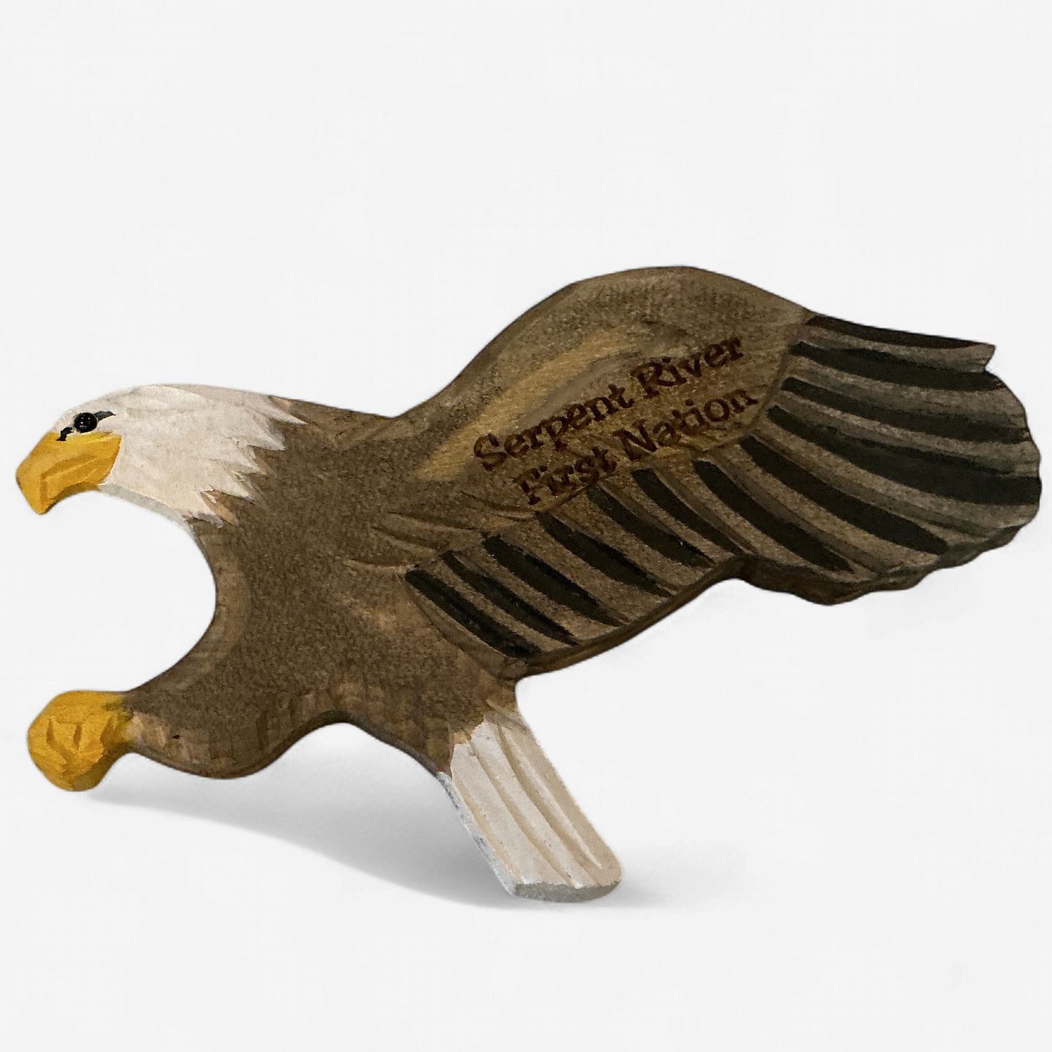 Assorted Wooden Carved Magnet, Design: Eagle