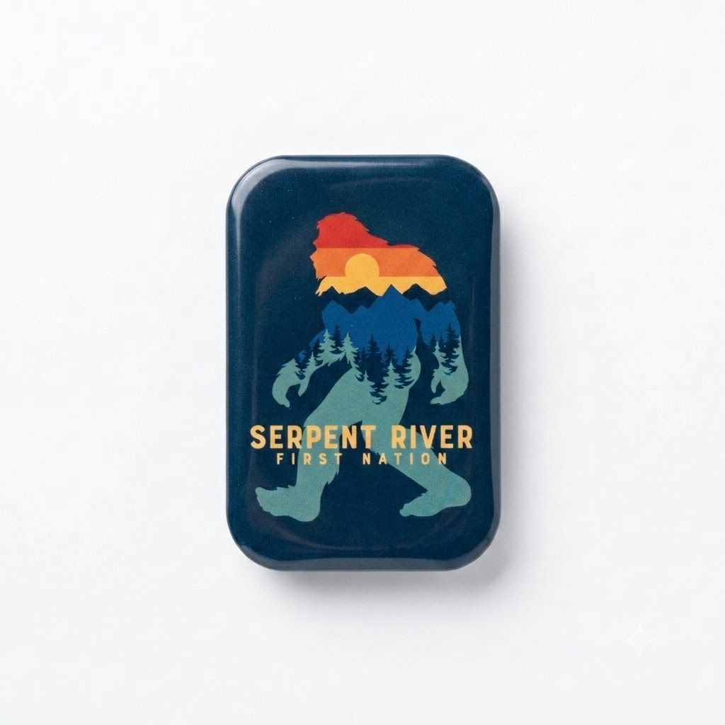 Serpent River Sasquatch Rounded Magnet