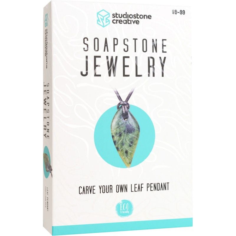 Soapstone Jewellery Carving Kit- Leaf