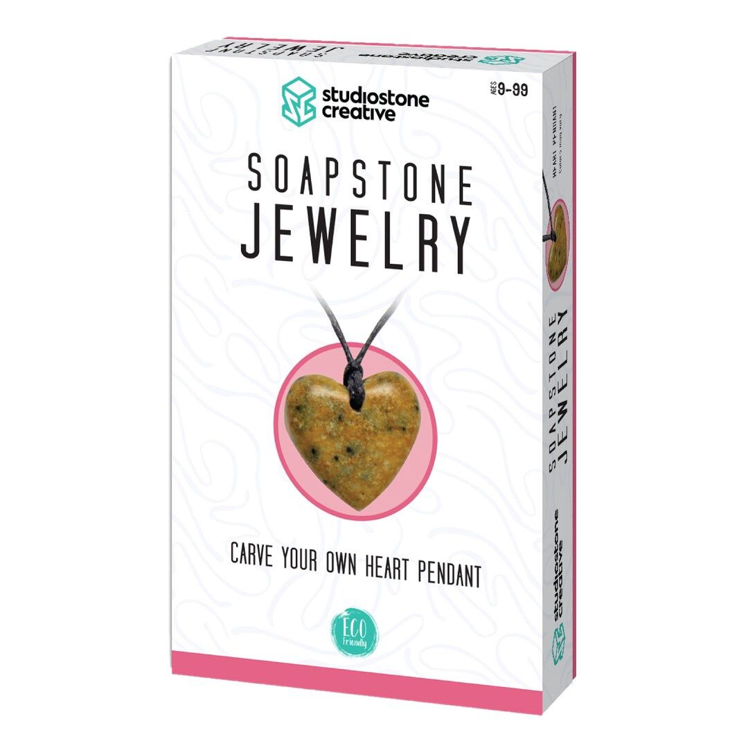 Soapstone Jewellery Carving Kit- Heart
