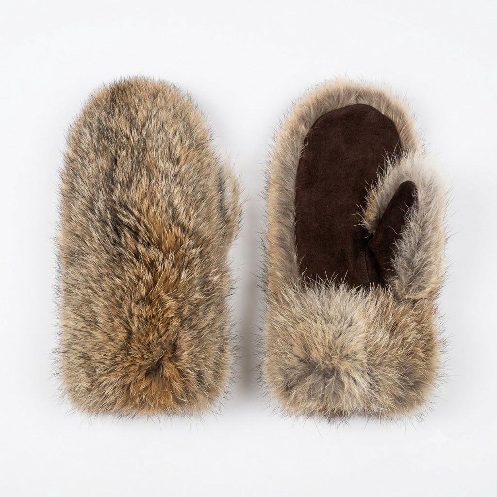 Coyote Fur Ladies Mitts O/C