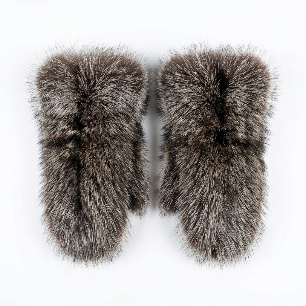 Raccoon Fur Men’s Mitts O/C
