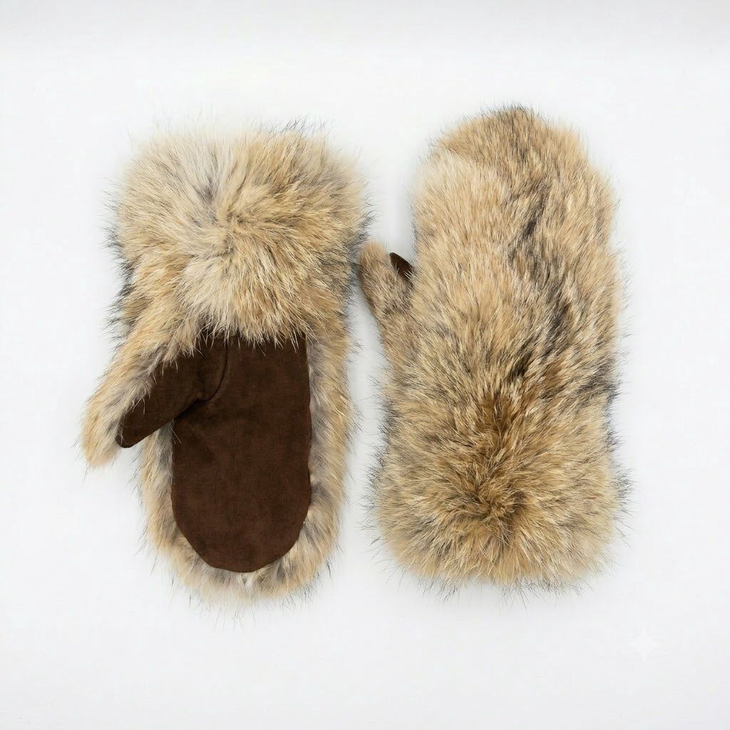 Wolf Fur Men’s Mitts O/C