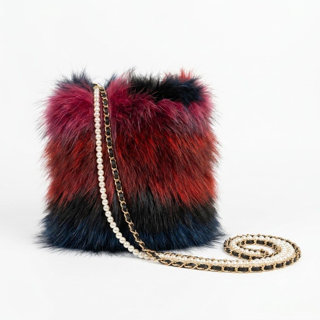 Fox Fur Multicoloured Cell Purse O/C