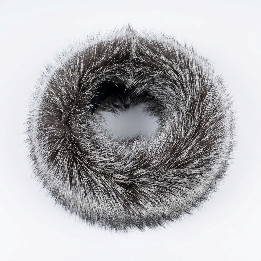 Silver Fox Fur Headband O/C