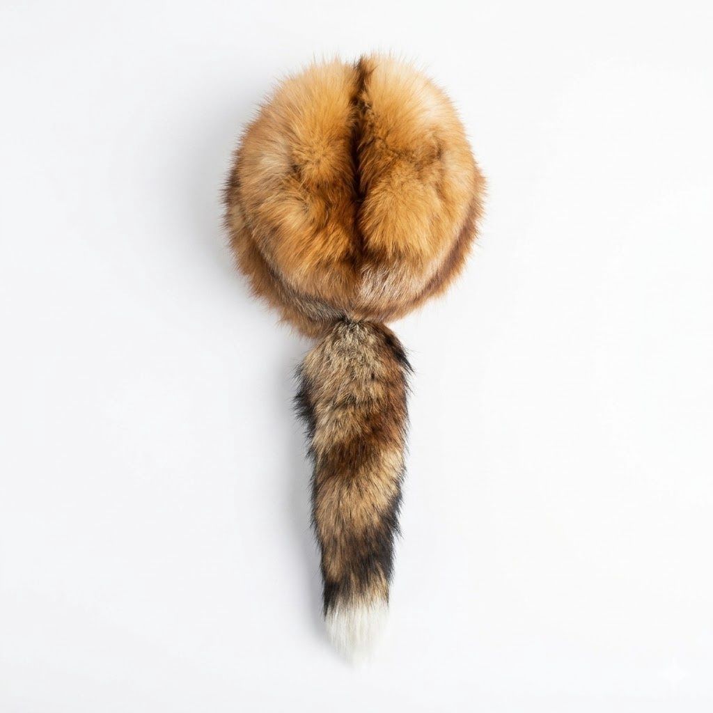 Fur Animal Tail Hat, Design: 1