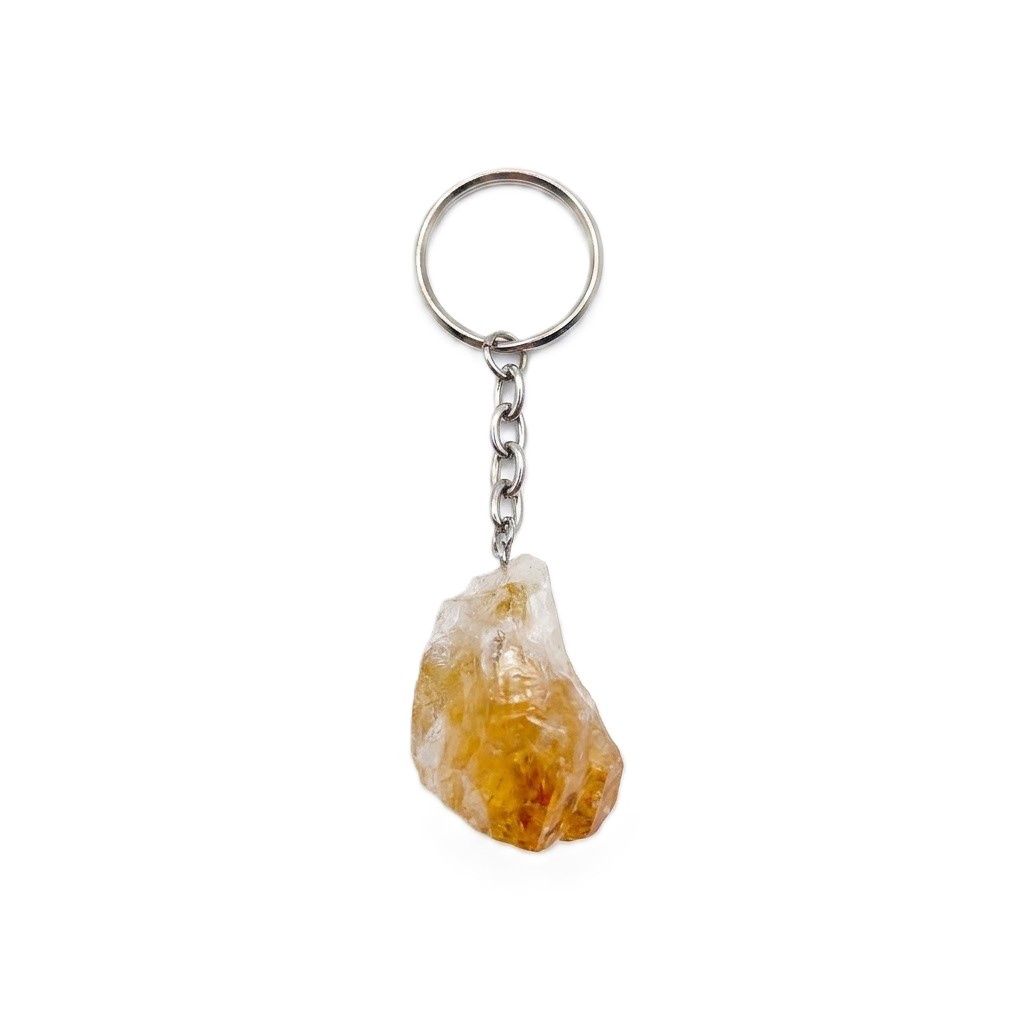 Citrine Crystal Keychain