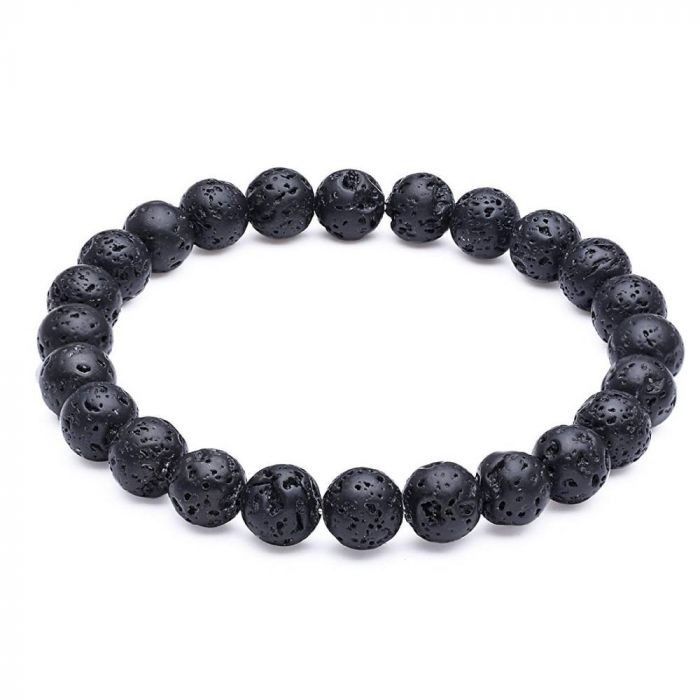 Assorted Crystal Bracelets, Variant: Lava Stone