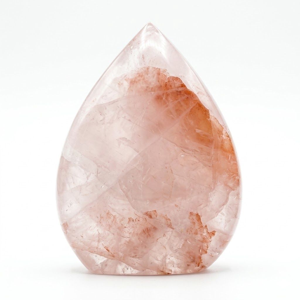 Rose Quartz Teardrop Crystal