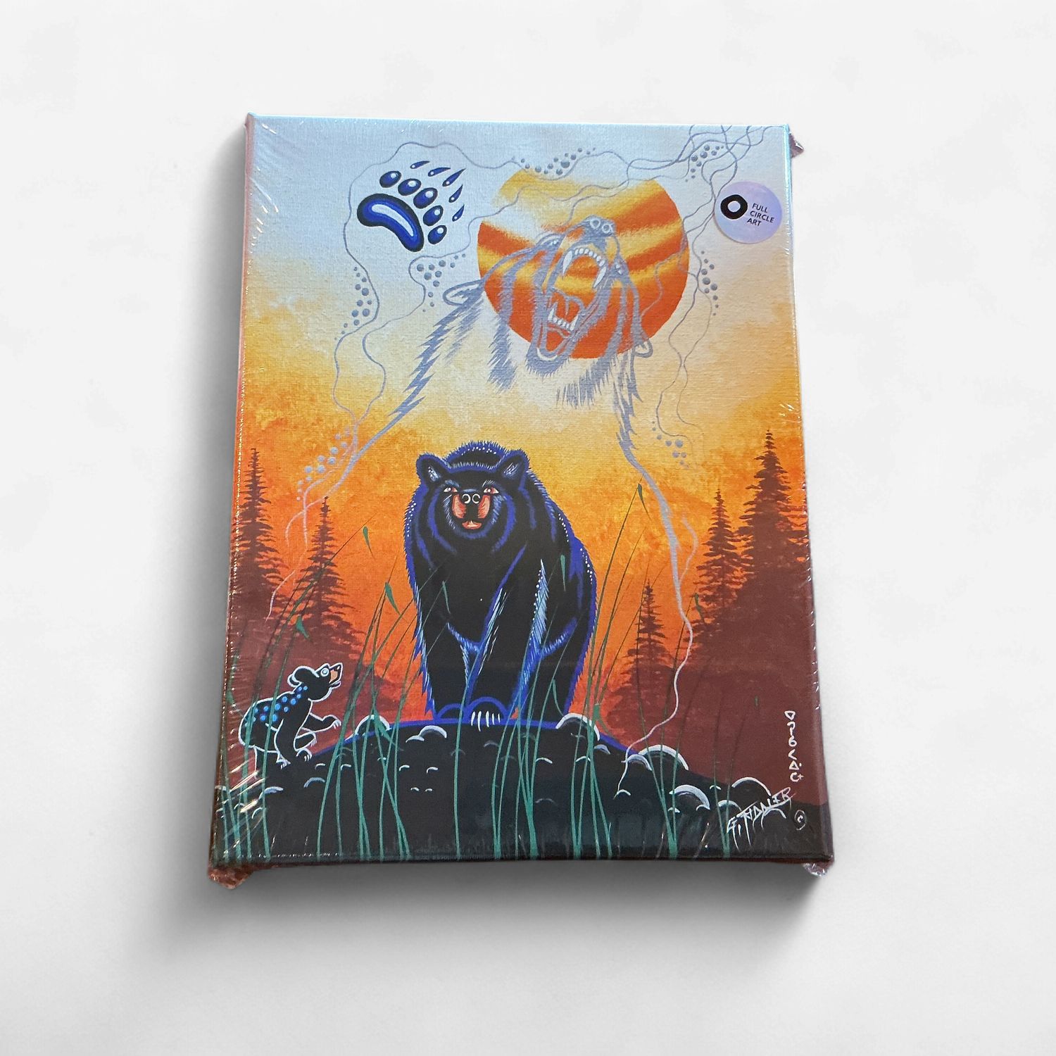 Gordon Fiddler Art Print- Mukwa &amp; Mukoons Bear Clan