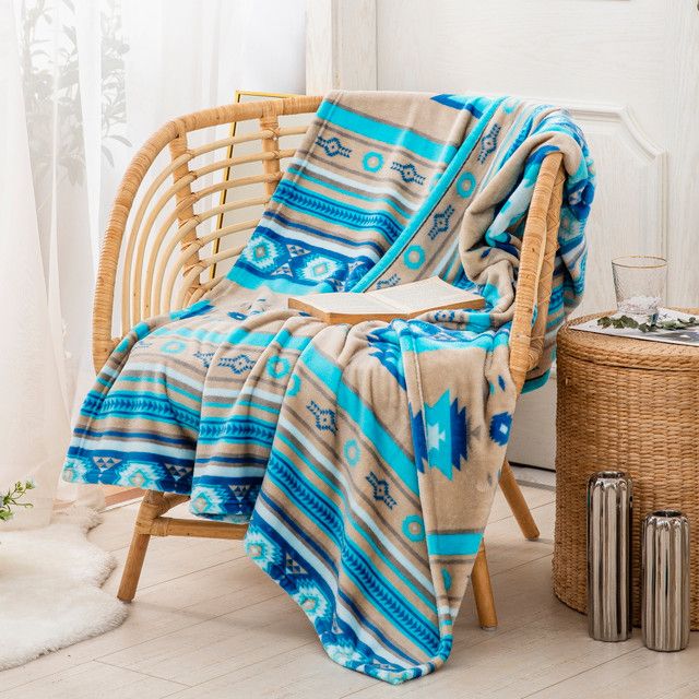 Blanket Sedona Sky, Colour: Turquoise, Size: Throw 50x60