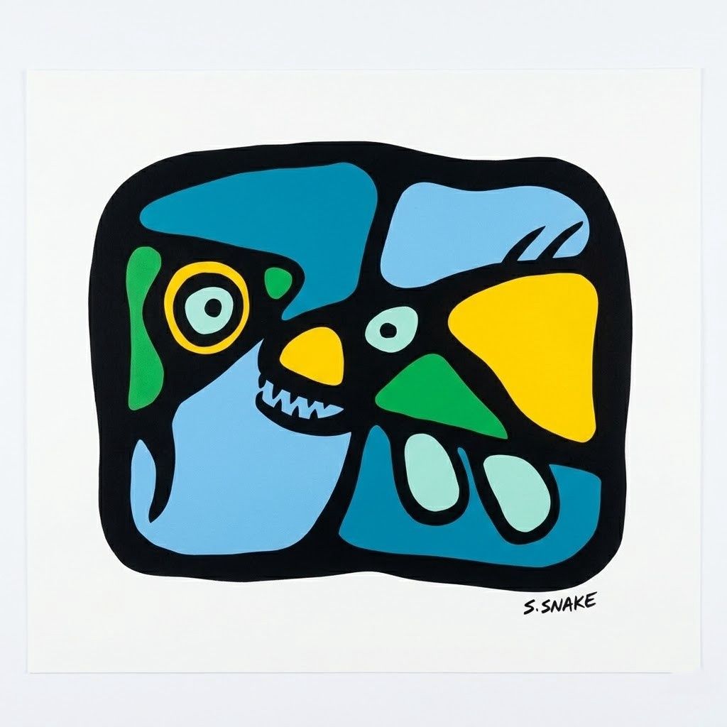 Stephen Snake Original Artwork- Frameless, Design: SS#1