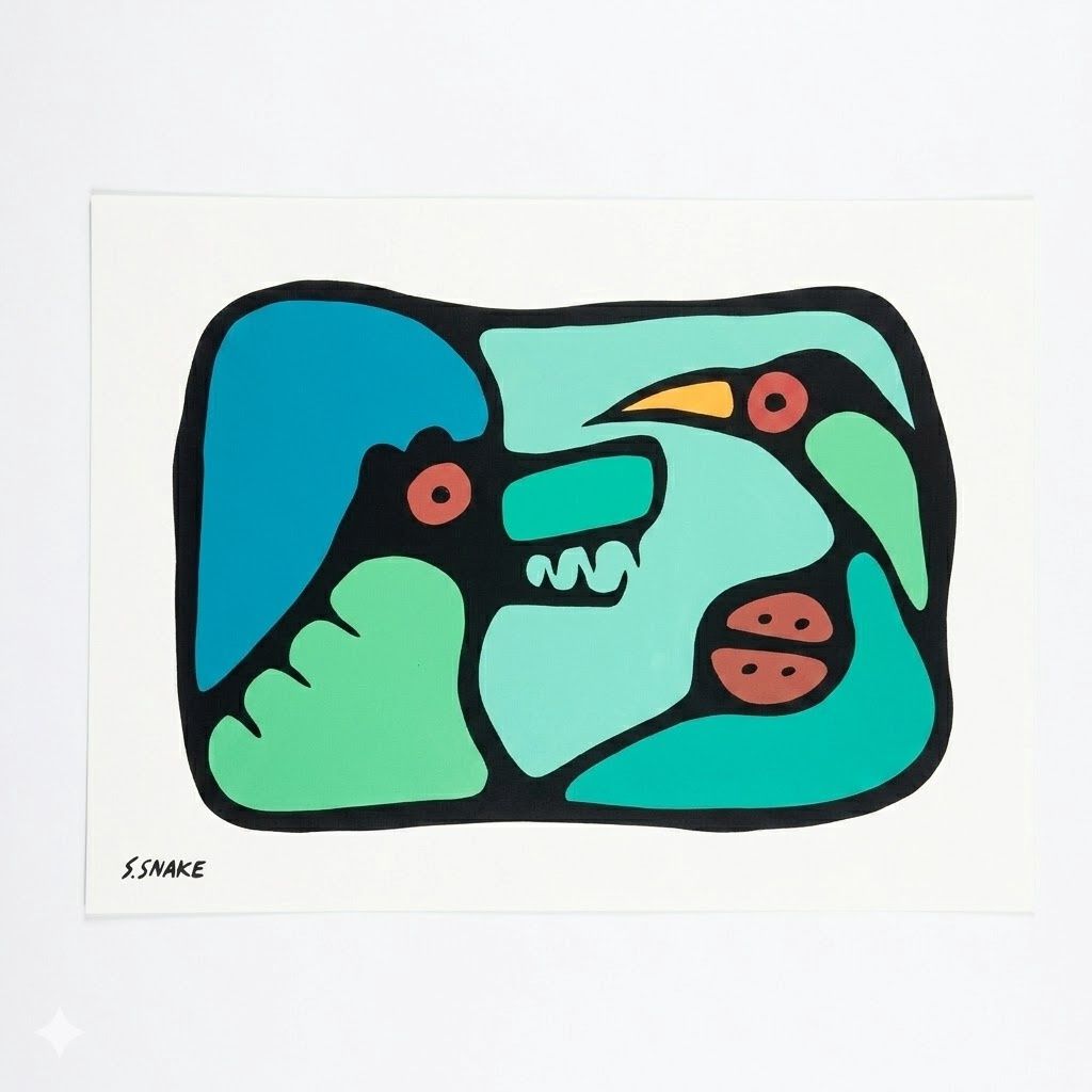 Stephen Snake Original Artwork- Frameless