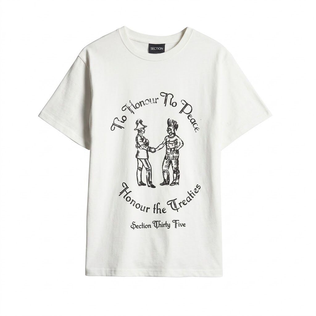 SECTION35 No Honor Graphic Tee, Color: White, Size: X-Small