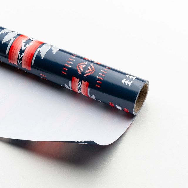 Wrapping Paper 30"X14' New Collection Southwest, Colour: Navy