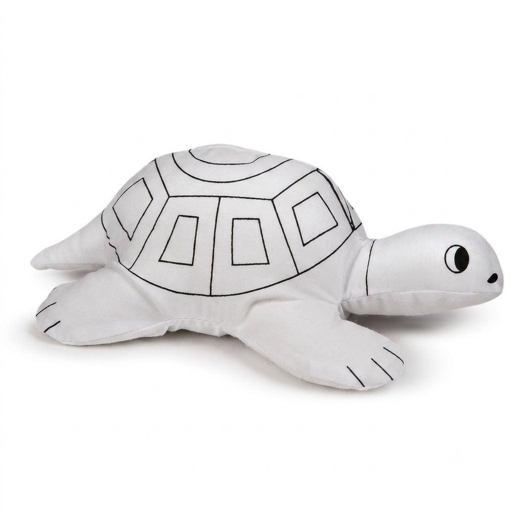 Assorted Plush Coloring Kit, Design: Turtle