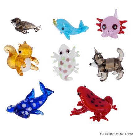 Assorted Glass Miniature World Collectibles